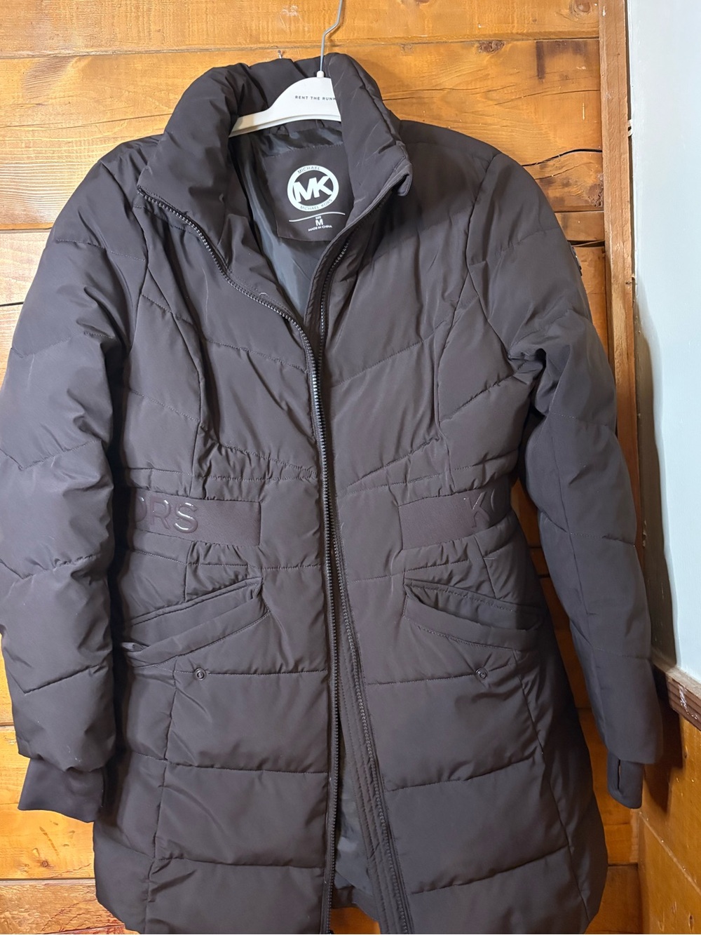 Michael Kors Women's Brown Puffer Coat medium